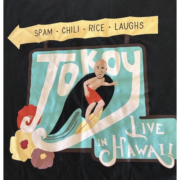 Jo Koy Men’s Large Black T-Shirt "Live in Hawaii" 2017 Tour-00079 - Picture 7 of 7